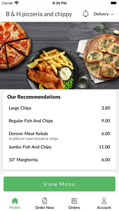Скриншоты B&H pizzeria and chippy