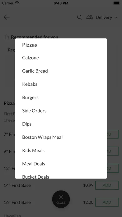 Boston Pizza Bury 스크린샷