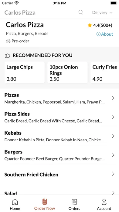 Carlos Pizza Screenshots
