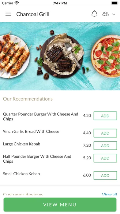 Tangkapan layar Charcoal Grill Online
