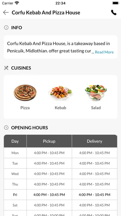 Corfu Kebab And Pizza House應用截圖