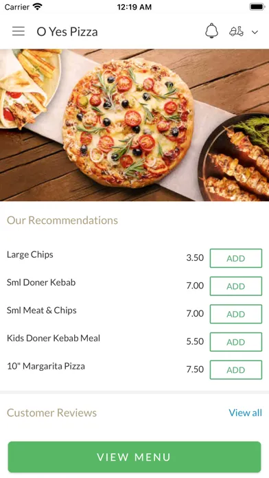 O Yes Pizza. স্ক্রিনশট