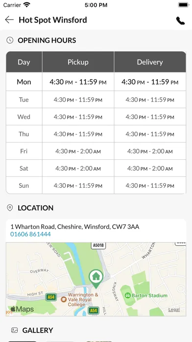 Zrzuty ekranu Hot Spot Winsford