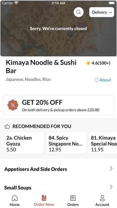 Zrzuty ekranu Kimaya Noodle & Sushi Bar