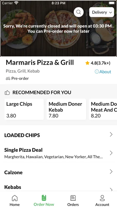 Ảnh chụp màn hình của Marmaris Pizza & Grill