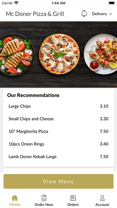 Tangkapan skrin Mc Doner Pizza & Grill