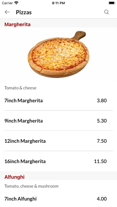 Captures d'écran de Nidos Pizza