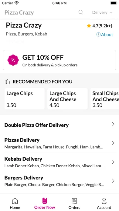 Tangkapan skrin Pizza Crazy