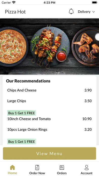 Capturas de tela do Pizza Hot Daventry