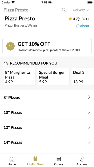 تصاویر Pizza Presto