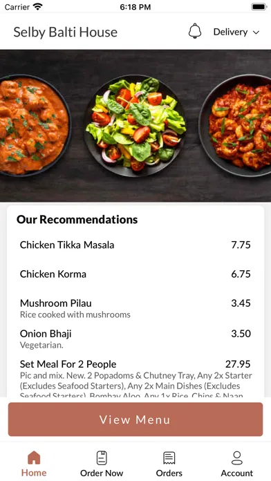 Selby Balti House スクリーンショット