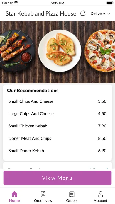 Tangkapan skrin Star Kebab & Pizza House