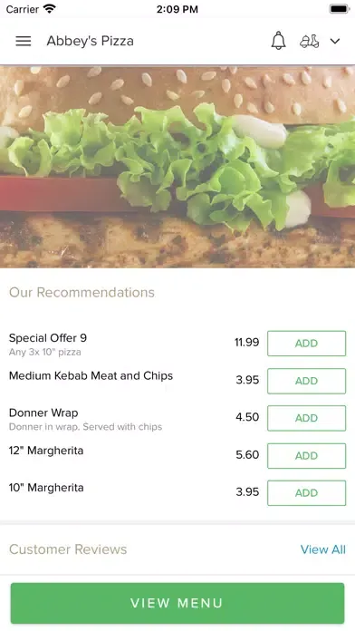 Скриншоты Abbeys Pizza