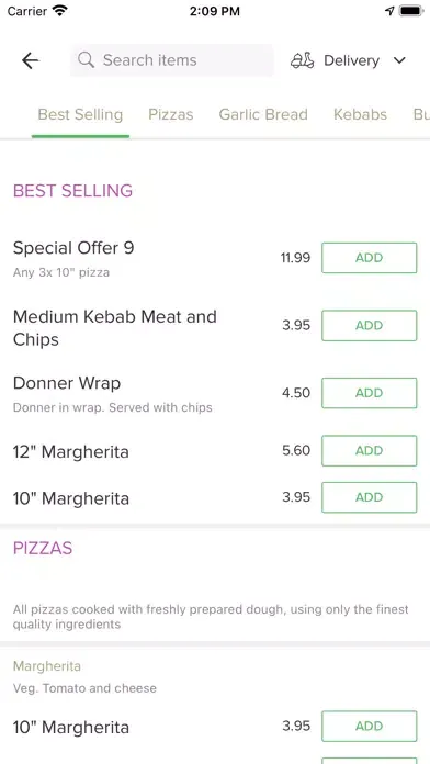 Скриншоты Abbeys Pizza