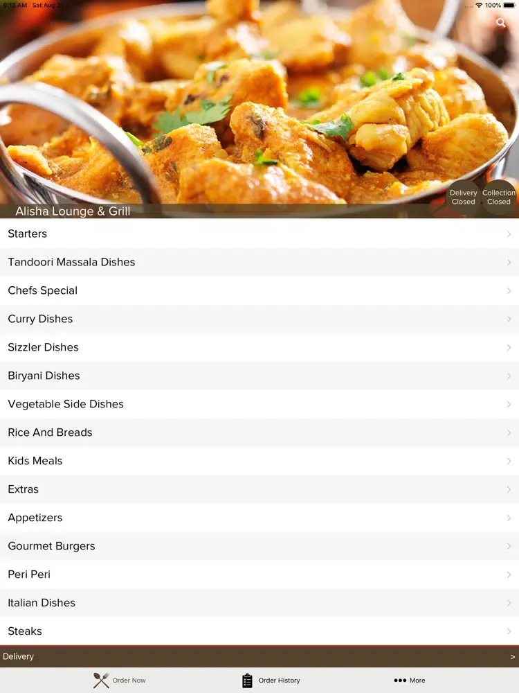 Alisha Lounge and Grill iPad  स्क्रीनशॉट