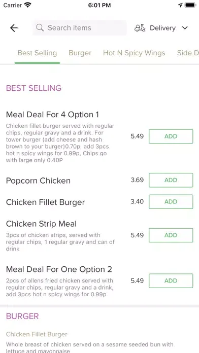 تصاویر Allens Fried Chicken Sale