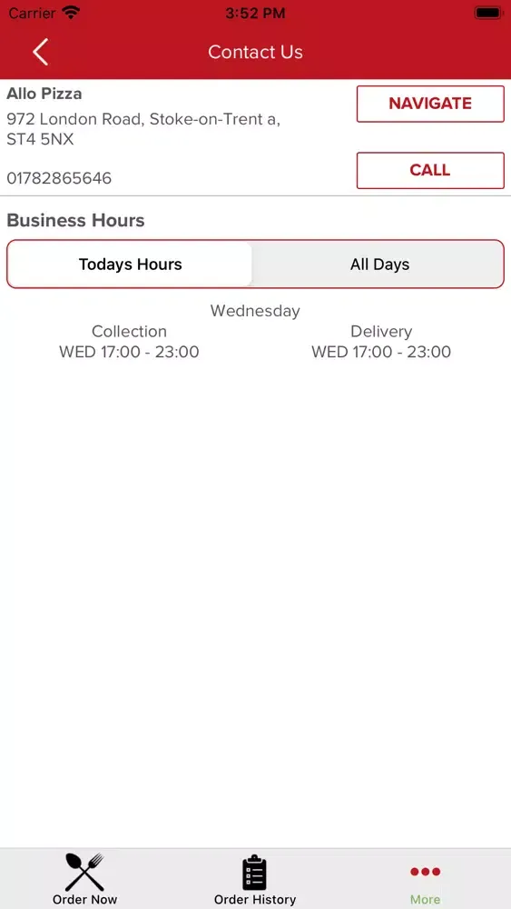 Allo Pizza Stoke-on-Trent Ekran Görüntüleri