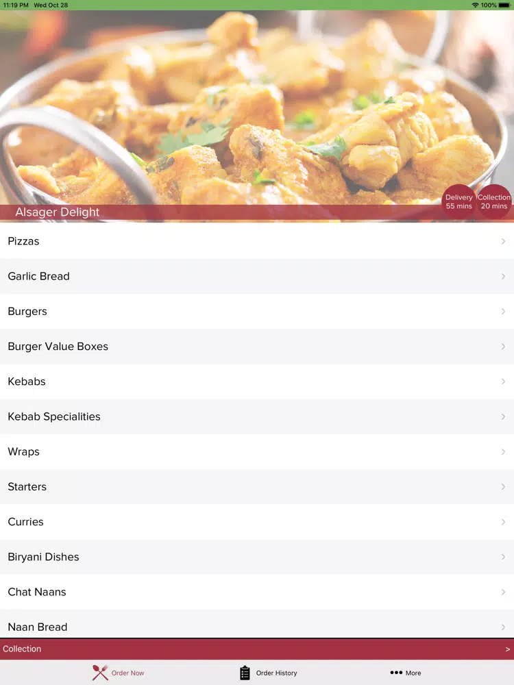 Ảnh chụp màn hình của Alsager Delight LONDON iPad 