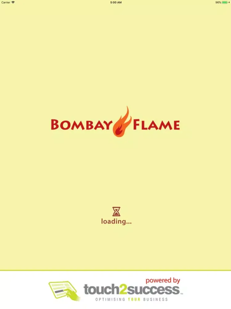 Tangkapan layar Bombay Flame Kingsgate iPad 