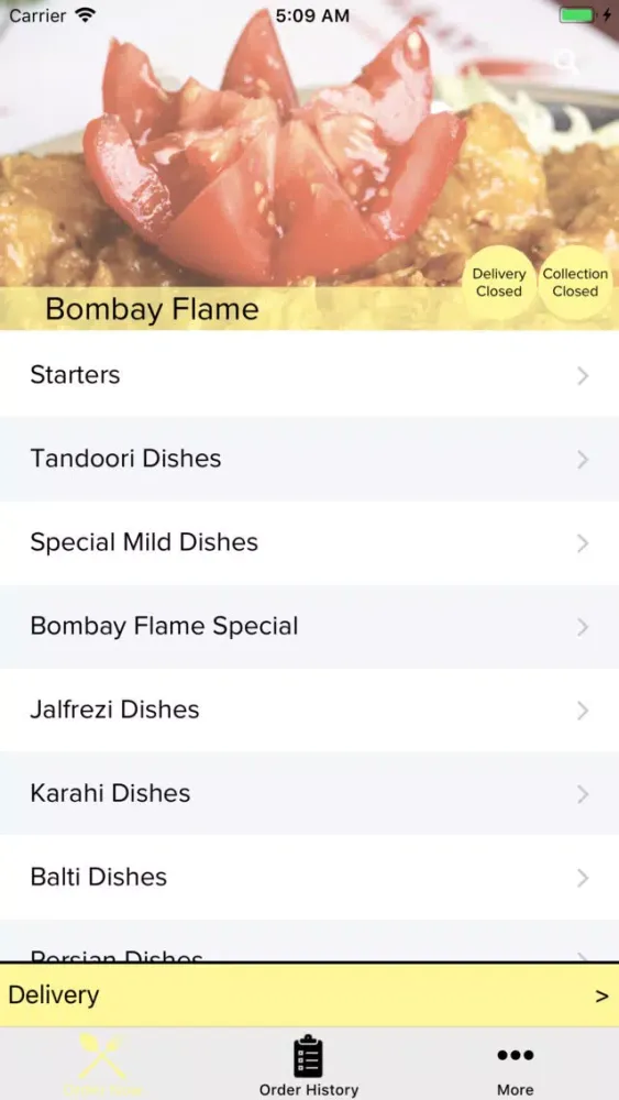 Tangkapan layar Bombay Flame Kingsgate