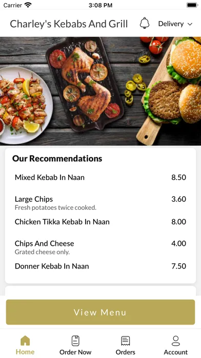 Charley's Kebabs And Grill應用截圖