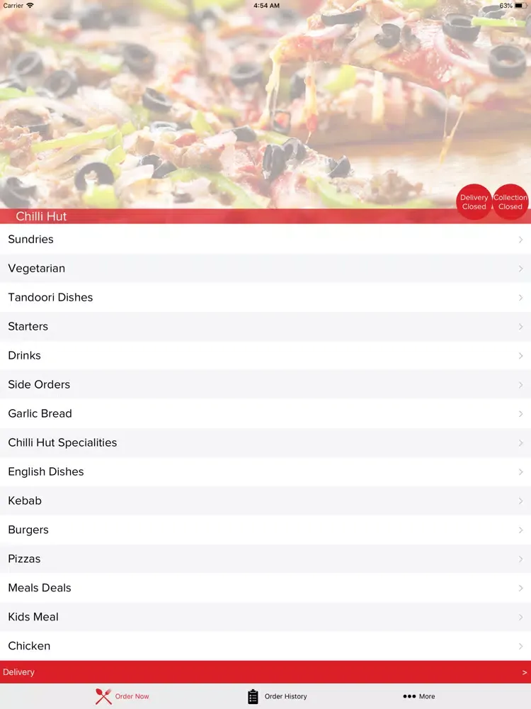 Zrzuty ekranu Chilli Hut Ramsey iPad 