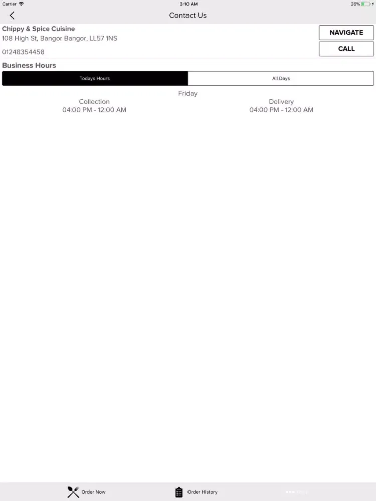 Chippy Spice Cuisine iPad 应用截图
