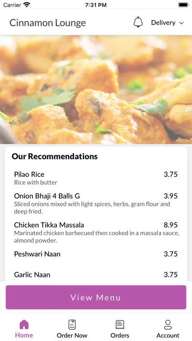 Ảnh chụp màn hình của Cinnamon Lounge.