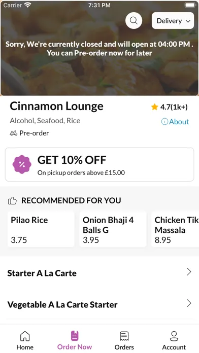 Ảnh chụp màn hình của Cinnamon Lounge.