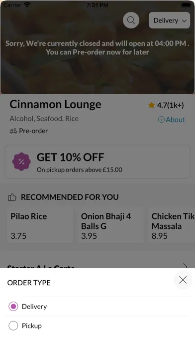 Ảnh chụp màn hình của Cinnamon Lounge.