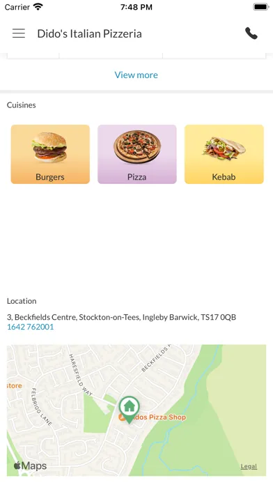 Captures d'écran de Didos Italian Pizzeria