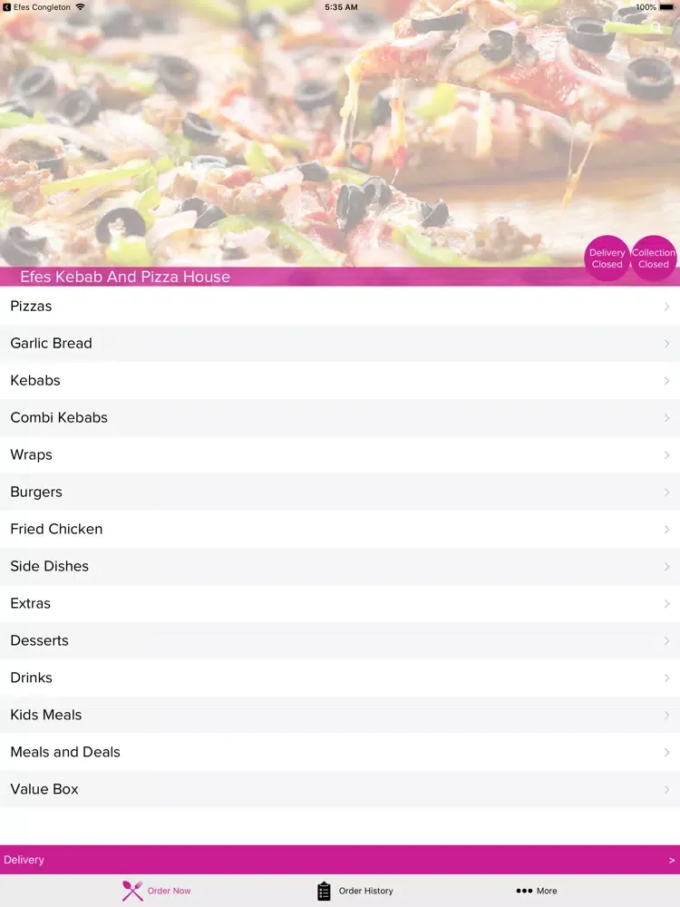 Efes Kebab And Pizza House iPad 应用截图