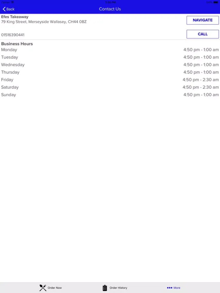 Efes Takeaway iPad  سکرین شاٹس