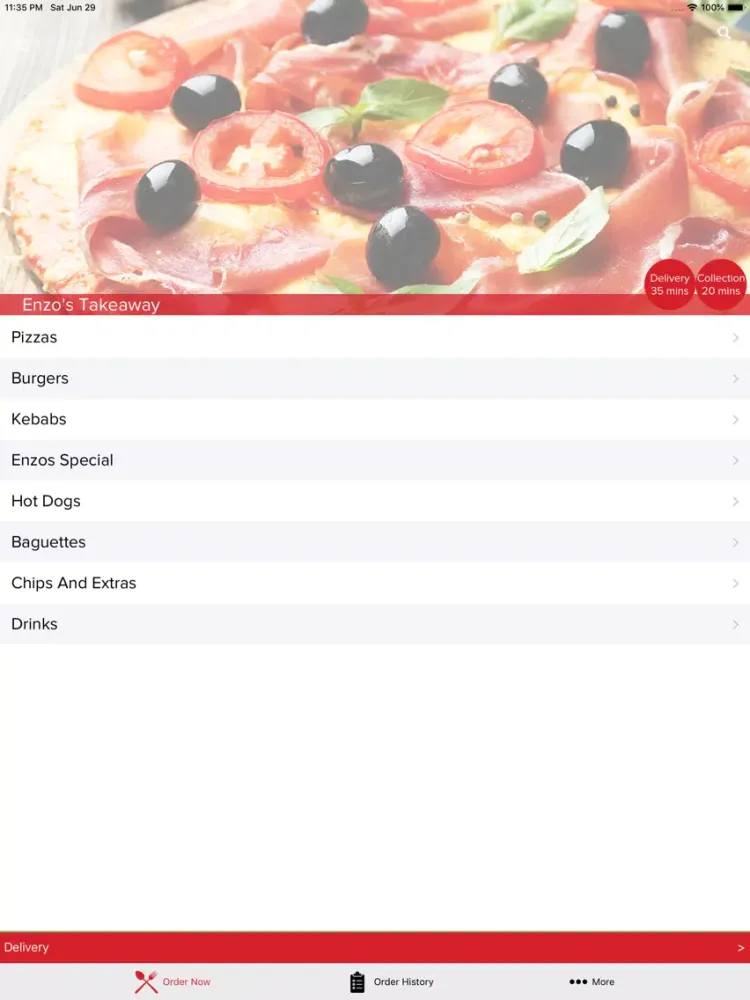 Enzos Takeaway iPad  スクリーンショット