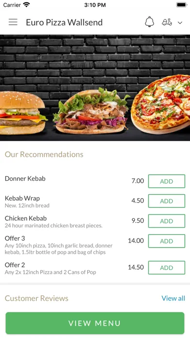 Euro Pizza Wallsend Ekran Görüntüleri