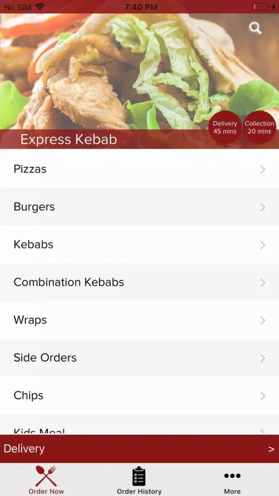 Screenshot di Express Kebab