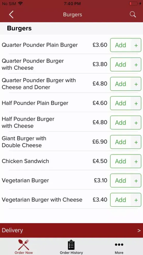 Screenshot di Express Kebab
