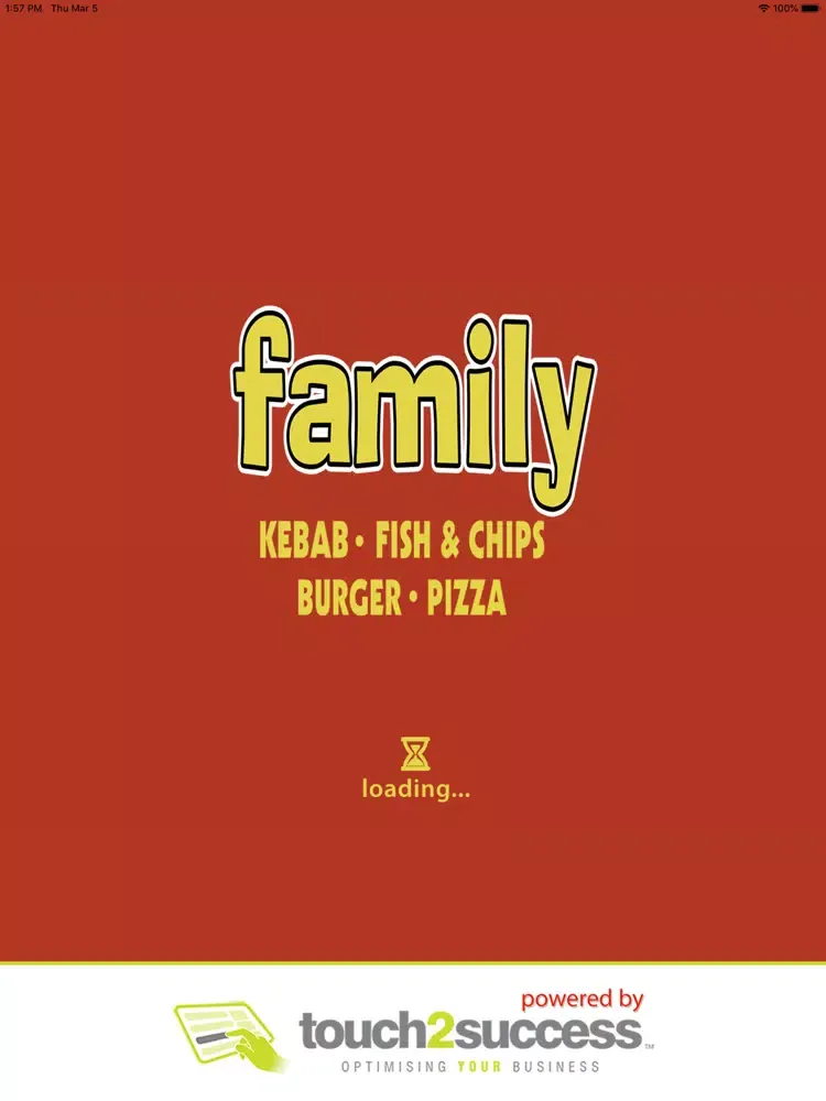 Ảnh chụp màn hình của Family Kebab Fish & Chips. iPad 