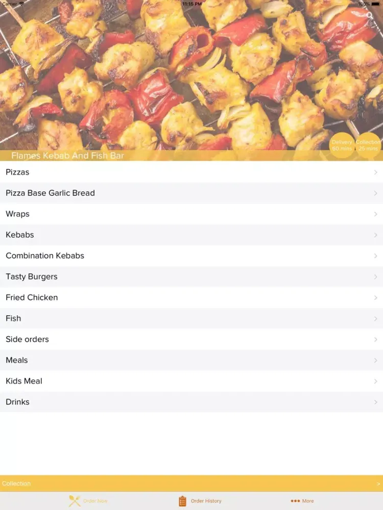Flames Kebab And Fish Bar iPad  স্ক্রিনশট