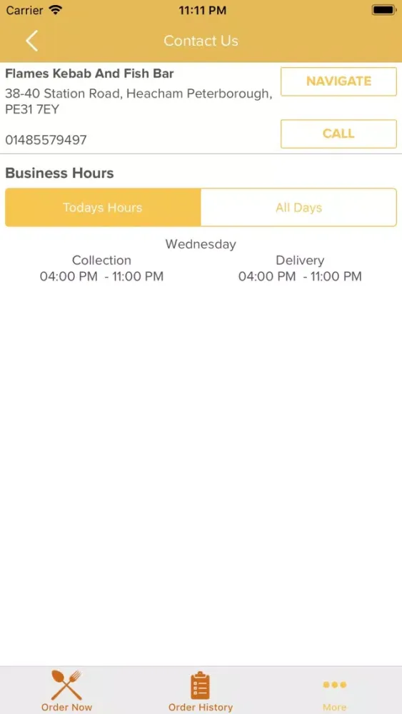 Flames Kebab And Fish Bar স্ক্রিনশট