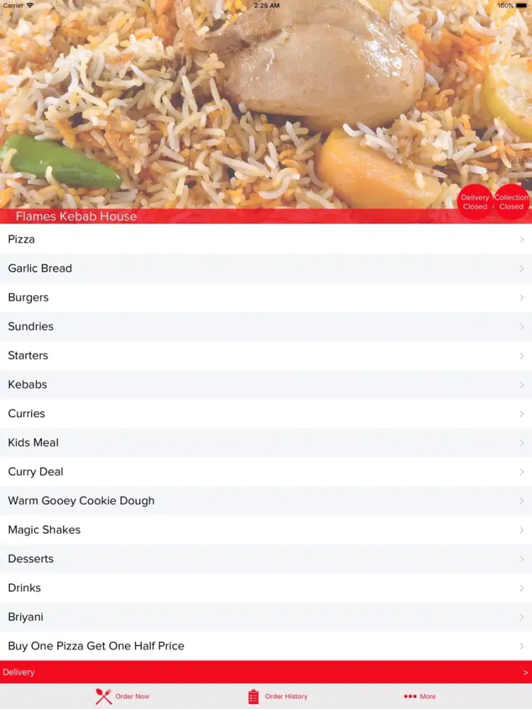 Flames Kebab House Gorton iPad  Screenshots