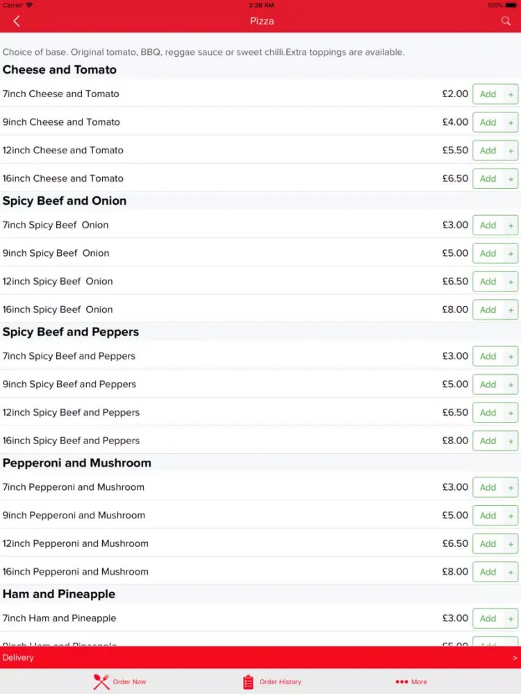 Flames Kebab House Gorton iPad  Screenshots
