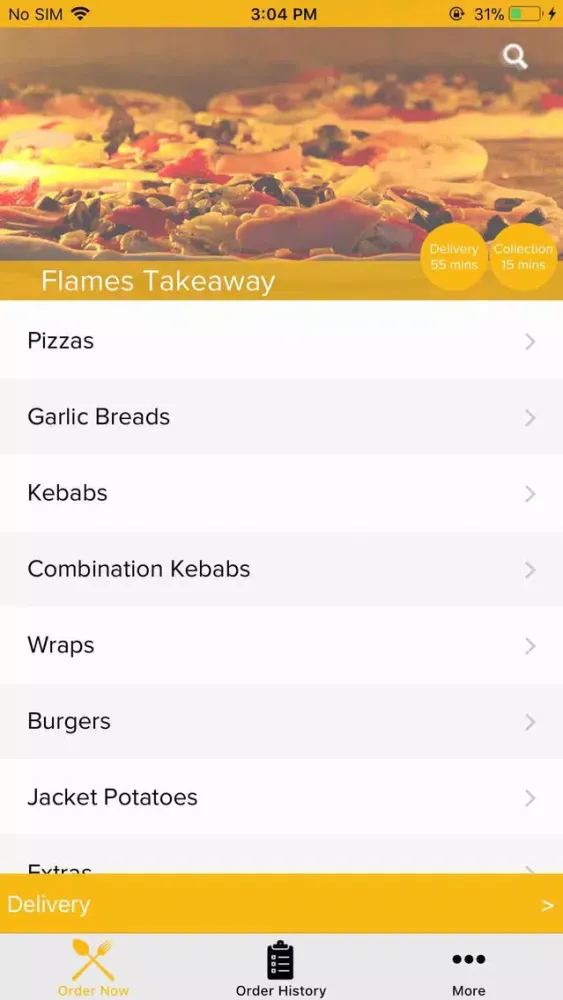 Flames Takeaway スクリーンショット
