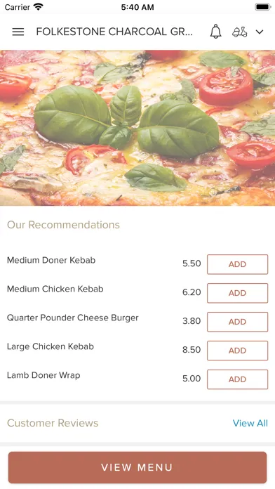 Screenshot di Folkestone Charcoal Grill