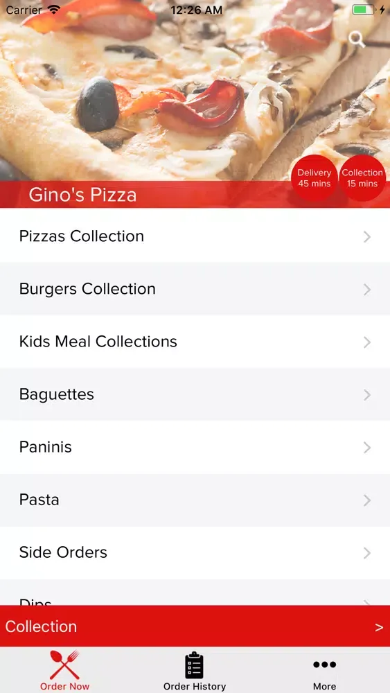 Ginos Pizza Cradley Heath スクリーンショット