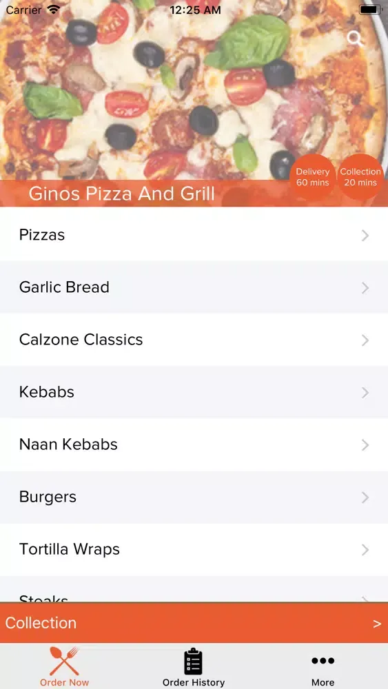 Capturas de pantalla de Ginos Pizza And Grill Bradford
