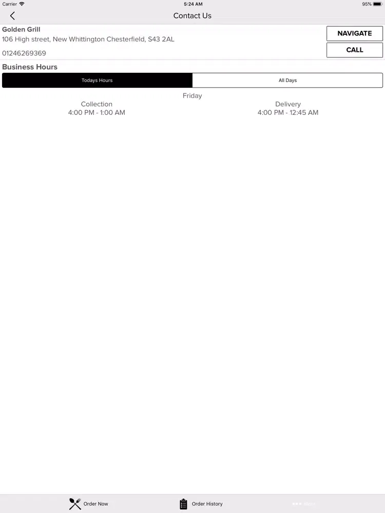 Golden Grill S43 iPad  Screenshots