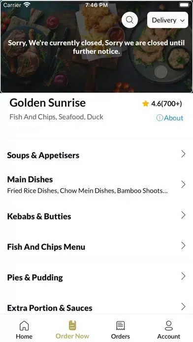 ภาพหน้าจอของ Golden Sunrise