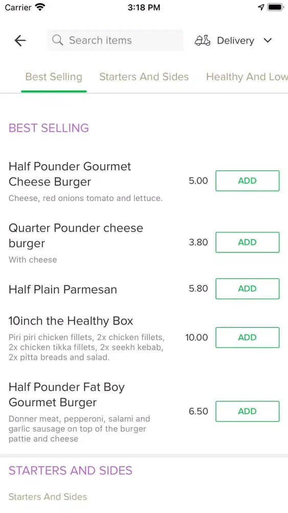 Gourmet Takeaway Screenshots