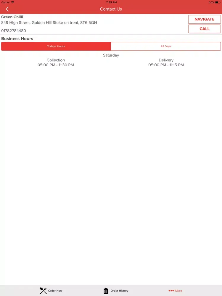 Green Chilli Golden Hill iPad  स्क्रीनशॉट